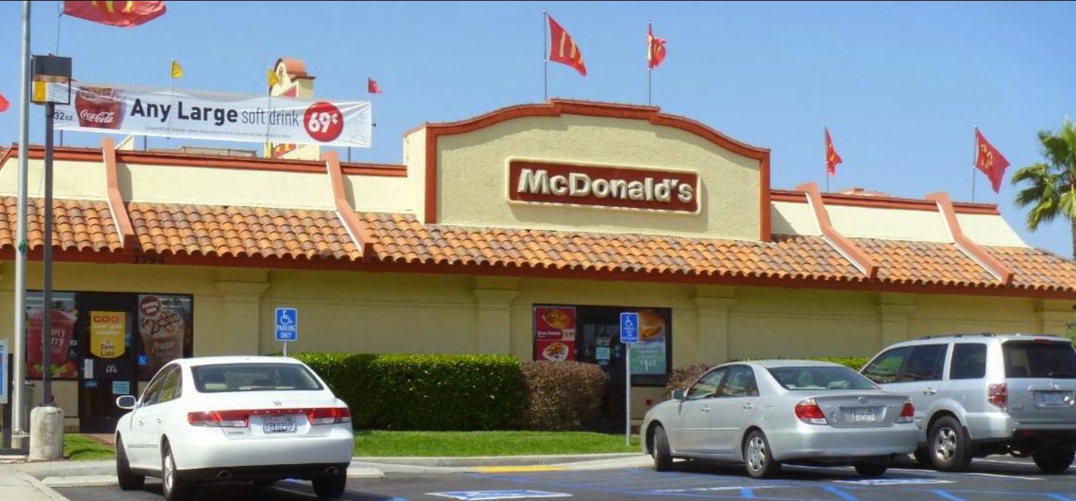Commercial painting project for McDonald's